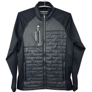 Sunice Hamilton Thermal Hybrid Men's Performance Black Full Zip Jacket Size S